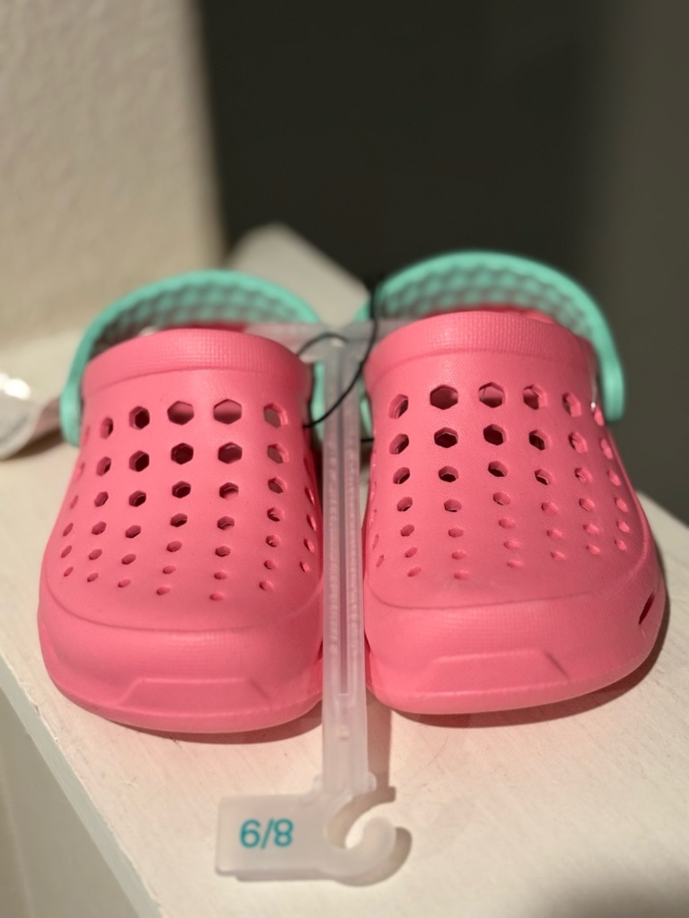 NWT Girls Toddler Kids C 8/9 JOYBEES Harper Pink Mint Active Clog Water Shoe